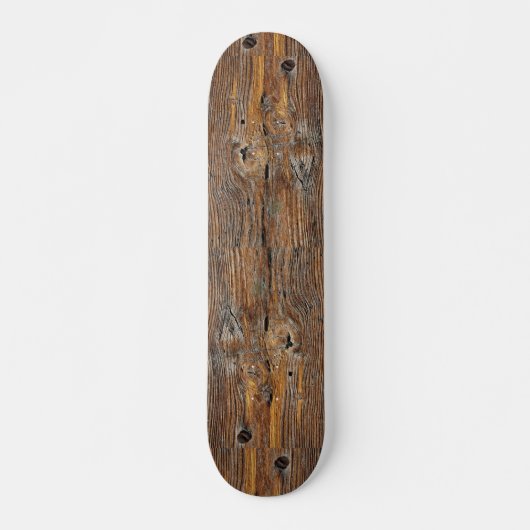 Houtkorrels, plaat van geweerd hout persoonlijk skateboard (Voorkant)