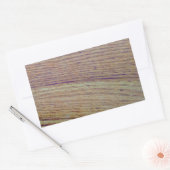 Houtkorrels Rechthoekige Sticker (Envelop)