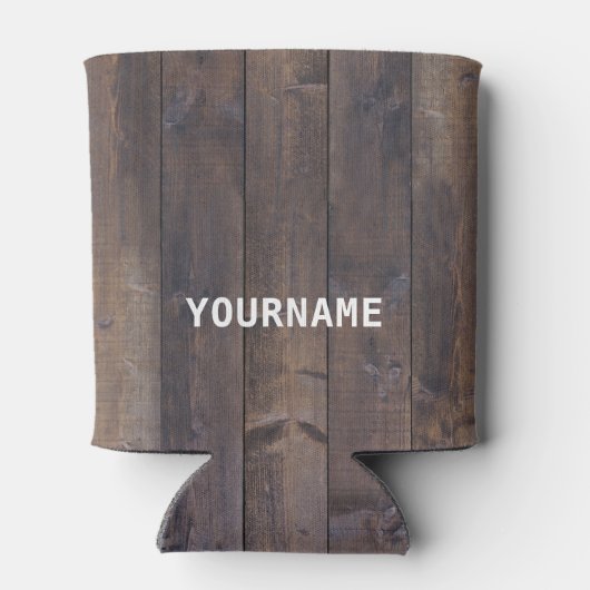 Houtkorrels, sparen Water Drink Bier, gepersonalis Blikjeskoeler (Achterkant)