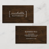 Houtkorrels | VINTAGE Visitekaartje (Voorkant / Achterkant)