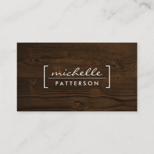 Houtkorrels   VINTAGE Visitekaartje