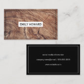 Houtkorrels Visitekaartje (Voorkant / Achterkant)