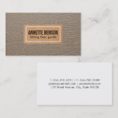 Houtkorrels Visitekaartje (Voorkant / Achterkant)