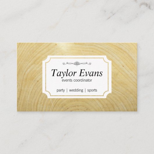 Houtkorrels Visitekaartje (Voorkant)