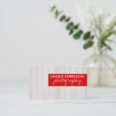 Houtkorrels Visitekaartje (Staand voorkant)