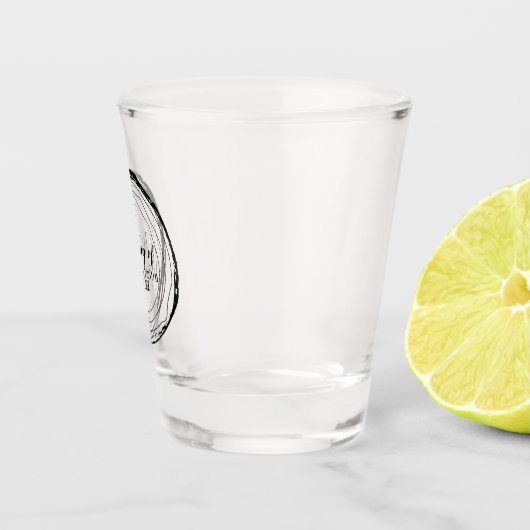 Houtkorrels voor bruiloft shot glas (Rechts)