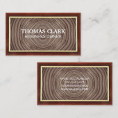 Houtkorrels | Wandgrunge Visitekaartje (Voorkant / Achterkant)