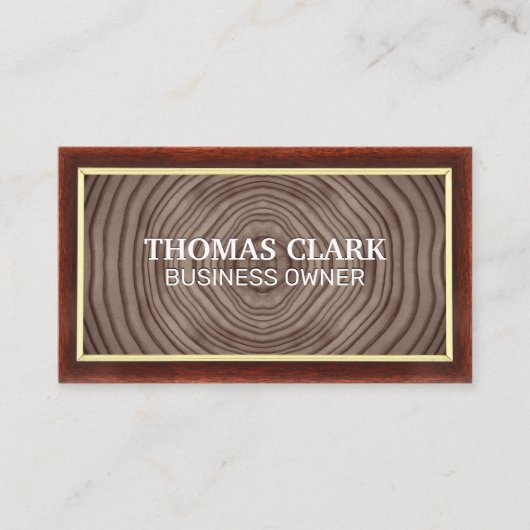 Houtkorrels | Wandgrunge Visitekaartje (Voorkant)