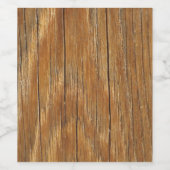 Houtkorrels Wijn Etiket (Enkel label)