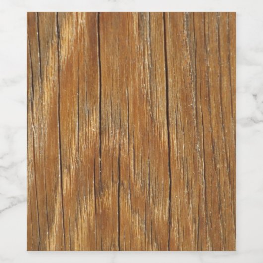 Houtkorrels Wijn Etiket (Enkel label)