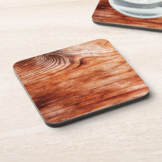 Houtkorreltextuur Bier Onderzetter (Linkerzijde)