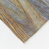 Houtkorreltextuur Fleece Deken (Hoek)
