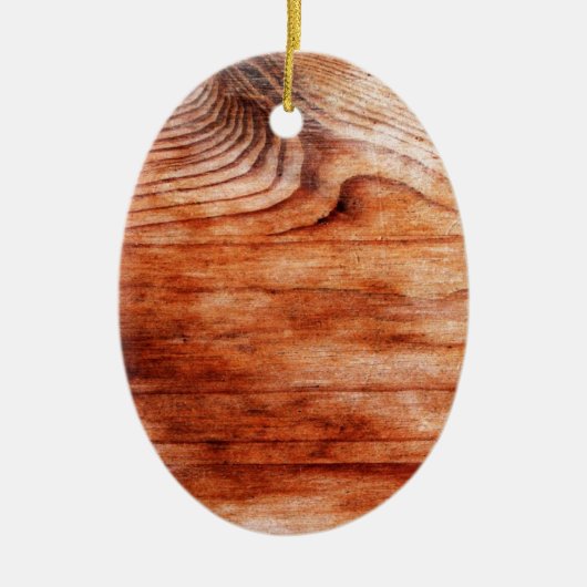 Houtkorreltextuur Keramisch Ornament (Voorkant)