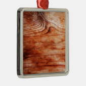 Houtkorreltextuur Metalen Ornament (Rechts)