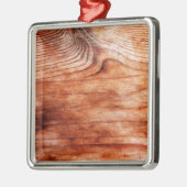 Houtkorreltextuur Metalen Ornament (Links)