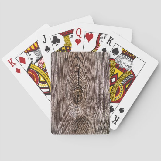 Houtkorreltextuur Pokerkaarten (Achterkant)