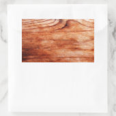 Houtkorreltextuur Rechthoekige Sticker (Tas)