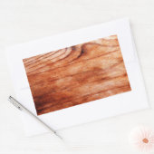 Houtkorreltextuur Rechthoekige Sticker (Envelop)