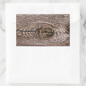 Houtkorreltextuur Rechthoekige Sticker (Tas)