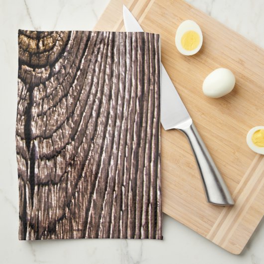 Houtkorreltextuur Theedoek (Quarter Fold)