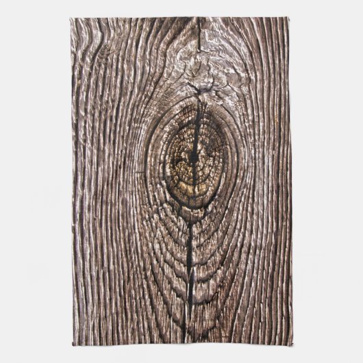 Houtkorreltextuur Theedoek (Verticaal)