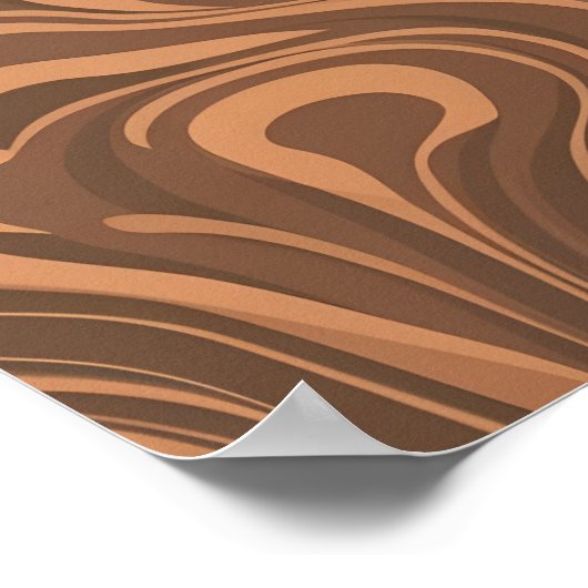 Houtkorreltextuur Vector: Gedetailleerd houtpatroo Poster (Hoek)