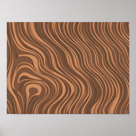 Houtkorreltextuur Vector: Gedetailleerd houtpatroo Poster (Voorkant)