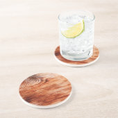 Houtkorreltextuur Zandsteen Onderzetter (Zijkant)