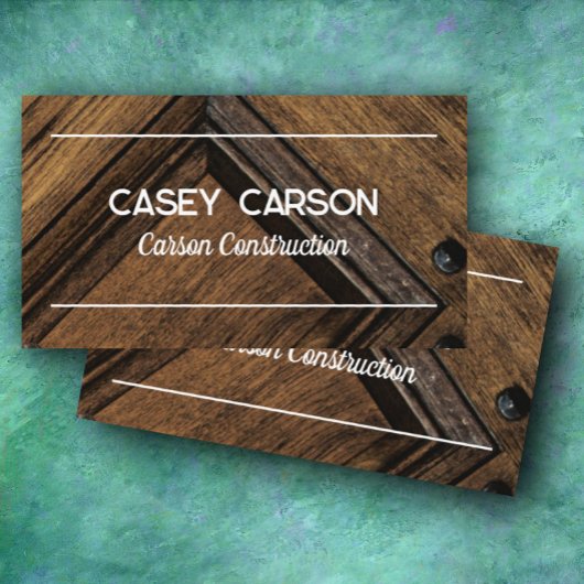 Houtkorreltimmerbouw of andere visitekaartje