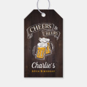 Houtkousen en -bier van elke leeftijd cadeaulabel (Voorkant)