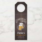 Houtkousen en -bier van elke leeftijd flessenhanger (Voorkant)