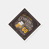 Houtkousen en -bier van elke leeftijd servet (Hoek)