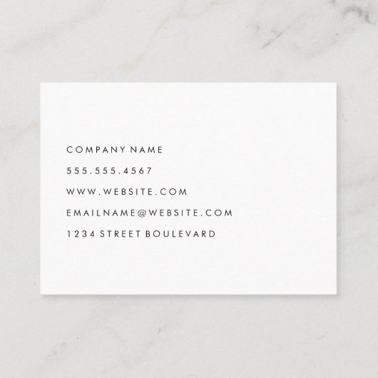 Houtkrulgoud geborsteld visitekaartje (Achterkant)