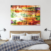  houtkunstbloem canvas afdruk (Insitu (Slaapkamer))