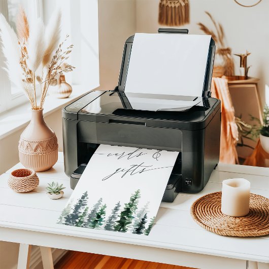 houtkweek | Pine Forest Kaarten & Geschenken Teken Poster