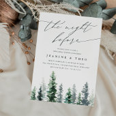 houtkweek | Winter Evergreen repetitie diner Kaart