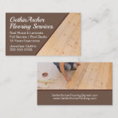 Houtlaminaatvloerbedekking Visitekaartje (Voorkant / Achterkant)