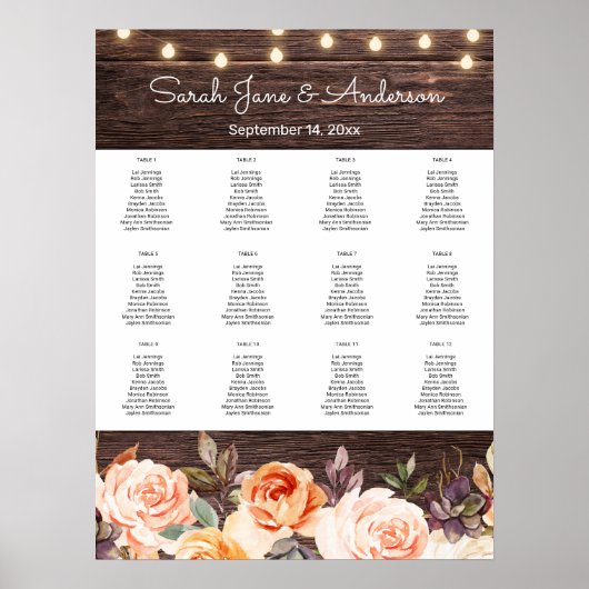 Houtlampjes, Blush en pekelzitjes Grafiek 2 Poster (Voorkant)