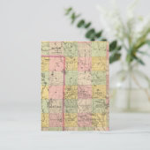 Houtland 4 Atlas Map Briefkaart (Staand voorkant)