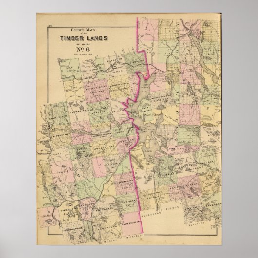 Houtland 6 Kaart Poster (Voorkant)