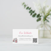 Houtland Boho Landelijke Uil Trouwwebsite  Informatiekaartje (Staand voorkant)