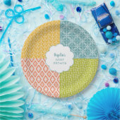 Houtland Dierlijk Baby shower Papieren Bordje (Feest)