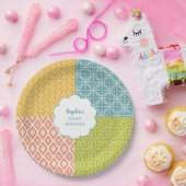 Houtland Dierlijk Baby shower Papieren Bordje (Feest)