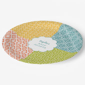 Houtland Dierlijk Baby shower Papieren Bordje (Gekanteld)