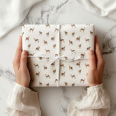 Houtland, feestelijk hert cadeaupapier