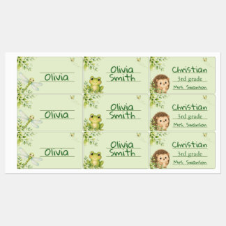 Houtland Gepersonaliseerde Kindernaamlabels Labels