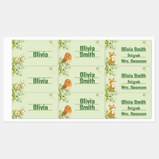 Houtland Gepersonaliseerde Kindernaamlabels Labels