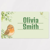 Houtland Gepersonaliseerde Kindernaamlabels Labels (Design 2)