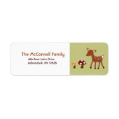 Houtland Herten AFDRUKBARE ADRESETIKETTEN Etiket (Voorkant)