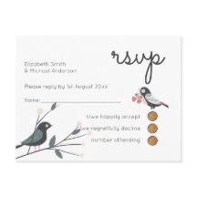 Houtland Liefdesvogels Trouw RSVP Retour Budget